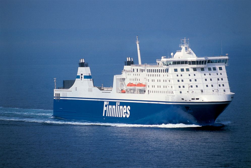 Fährschiff der Reederei Finnlines, Träger der BALTIC VOS Instrumentierung des IOW